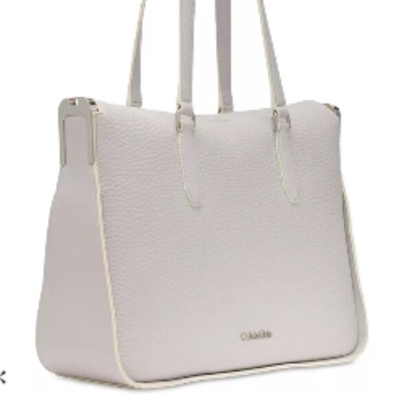 Calvin Klein Fay Convertible Tote Bag in Dove Grey. NWT. - Picture 3 of 11